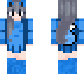 blue wolf girl