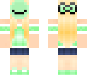 cute slime girl (on/off mask)