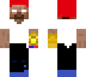 herobrine thanos red