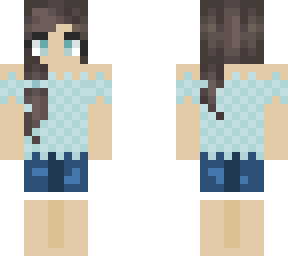 my skinedit of brown hair blue eyed girl base