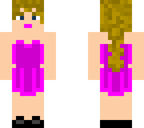 pink dress teen blonde