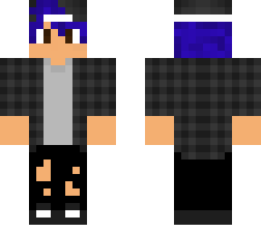 blue hair boy