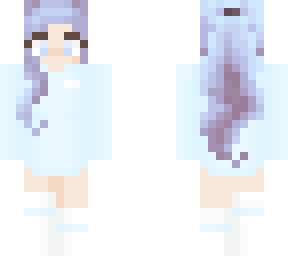 blue haired beauty
