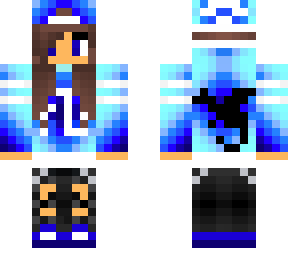 blue tomboy  with headphones plus dragon on the back still editing