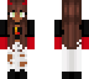 cute red devil girl skin