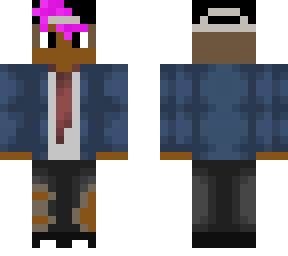 new school kid with purple hair