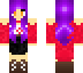 purple haired girl
