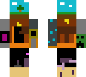 the minecraft over world, nether, and end
