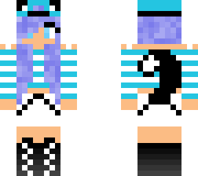 blue cat girl