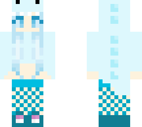blue dino girl