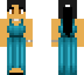 blue dress girl