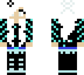blue white haired girl