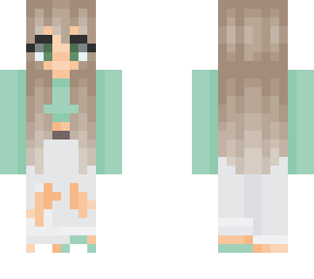 green girl with sun glasses