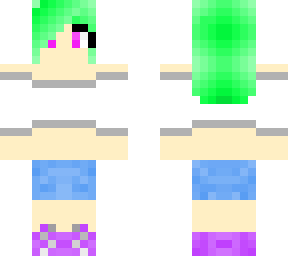 lime green hair