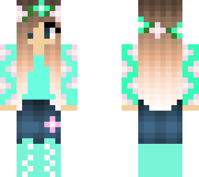 minty flower girl