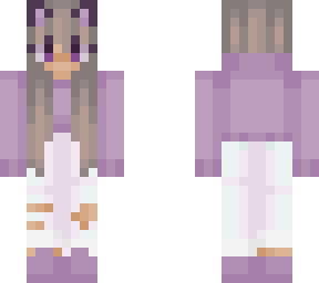 purple girl with ears