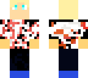 red and white and black boy