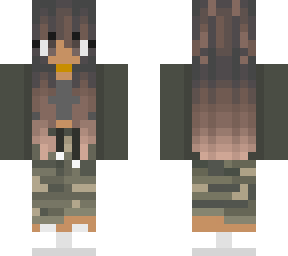 camo girl edited from the skin color