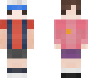 dipper and mabel 4x4 skin