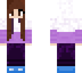 purple hoodie (my skin on minecraft)