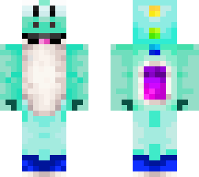rainbow teal yoshi