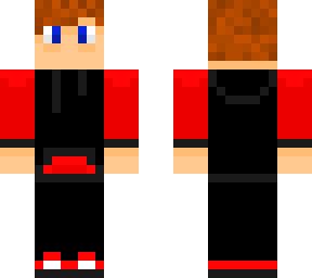 red and black sweatshirt boy