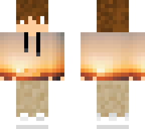 sunset hoodie w/ khakis w/ brown hair boy