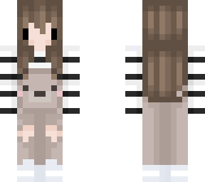 chibi bear overalls