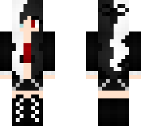 Half White Half Black Minecraft Skins