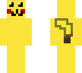 pikachu (ears are on top of head)
