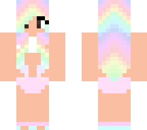 rainbow swimsuit girl