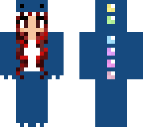red hair dino