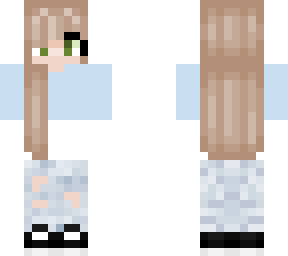 casual blue girl