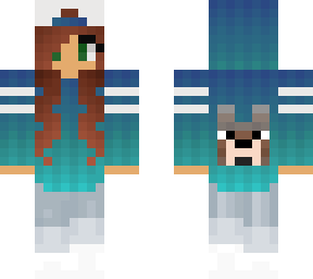 girl in blue dog sweatshirt