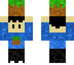 minecraft super fan holding grass block