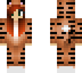 tiger onesie w red hair