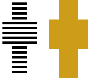 cardboard stripes fixed