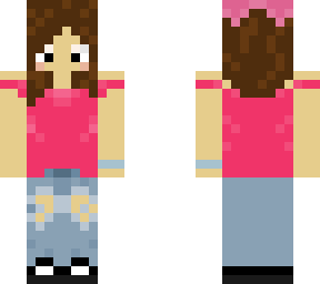 cute girl brown hair