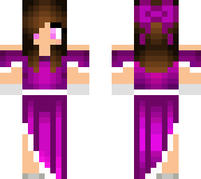 purpel prom girl