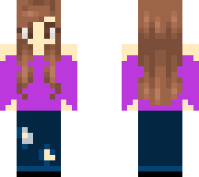 violet shirt