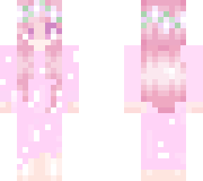 Pink Flower Girl | Minecraft Skin