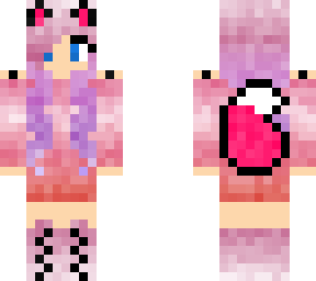 pink wolf girl