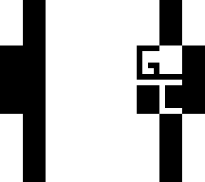 white on black/black on white