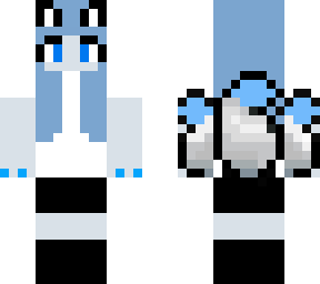 Blue kitsune :3 | Minecraft Skin