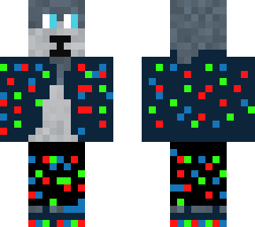 disco wolf with led headphones and shoes