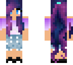 purple hair in the summer