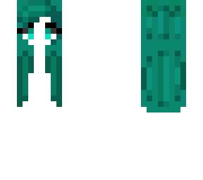 base cyan hair girl