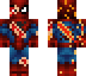 batle damaged spiderman