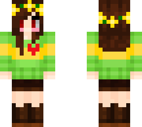 chara w/ flowey crown