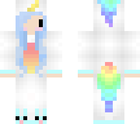 rainbow unicorn girl skin